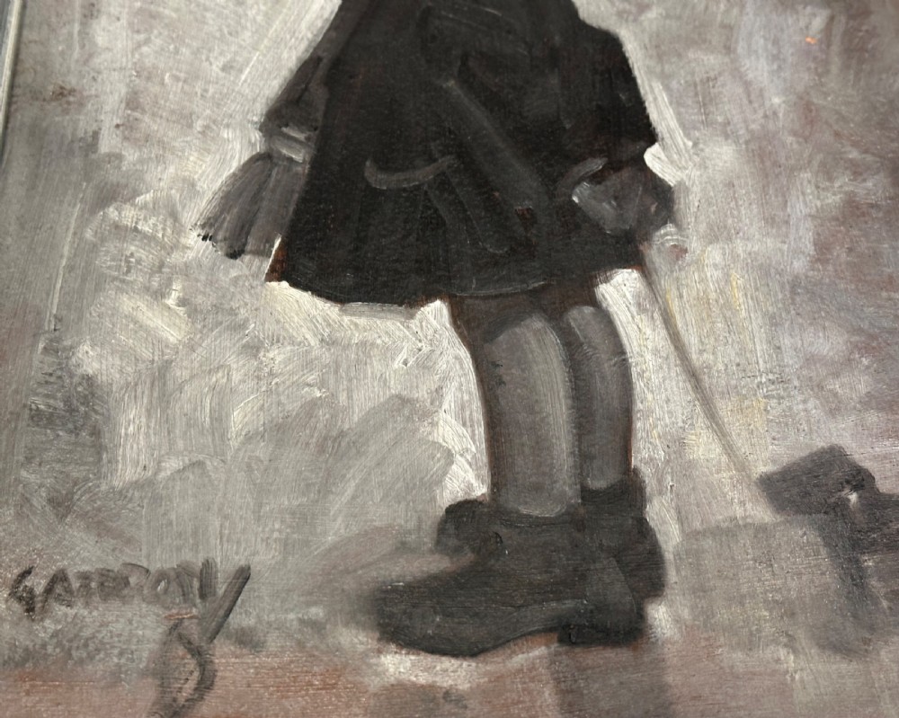 Horace C Griffon AKA ‘Jock ‘Girl with Dog’  View II