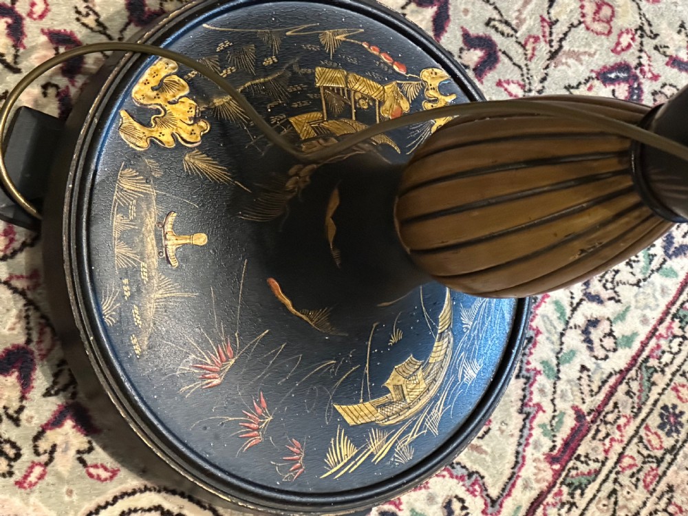 Antique Chinoiserie Standard Lamp  View III