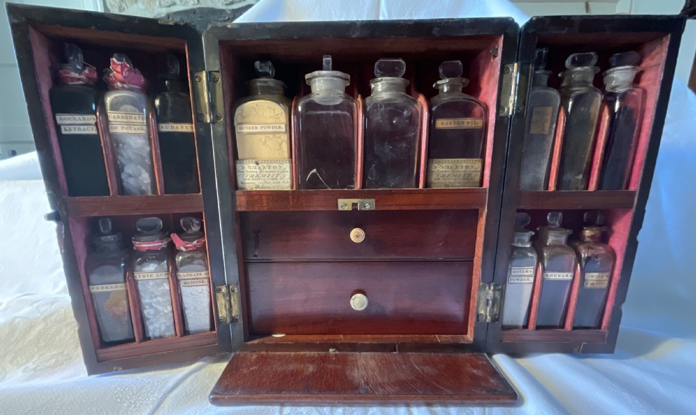 George III Mahogany Apothecary Cabinet 