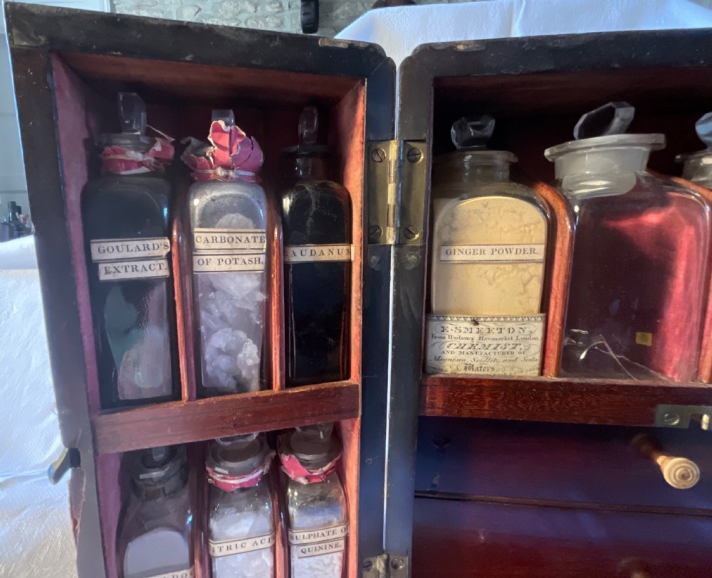 George III Mahogany Apothecary Cabinet  View II