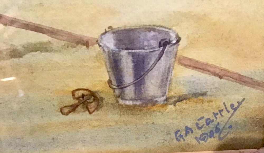 Watercolour of a Polo Pony dated 1946 by Gilbert Cattley View V