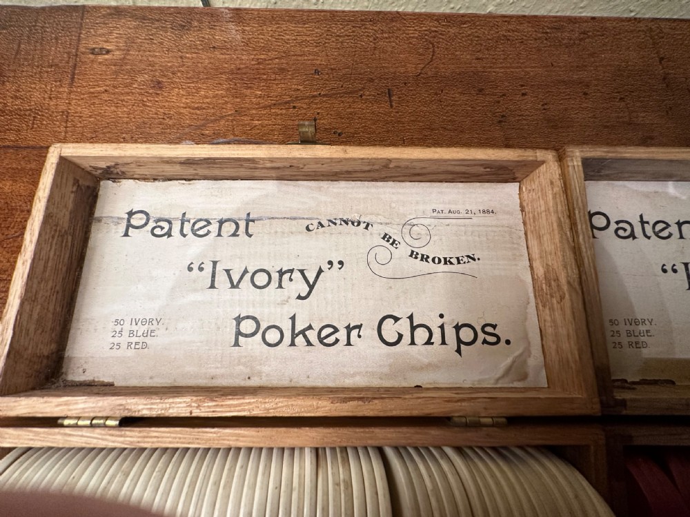 Antique poker chips  View II