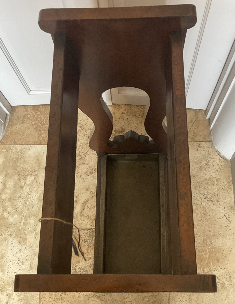 Arts and Crafts Walnut Stick Stand  View VII