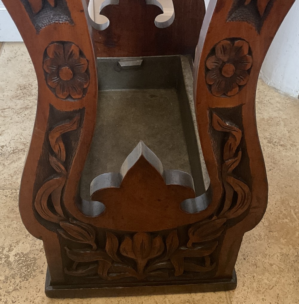 Arts and Crafts Walnut Stick Stand  View VIII