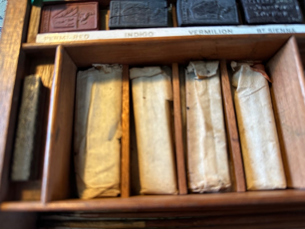 Victorian Artist’s Mahogany Box with original contents  View III
