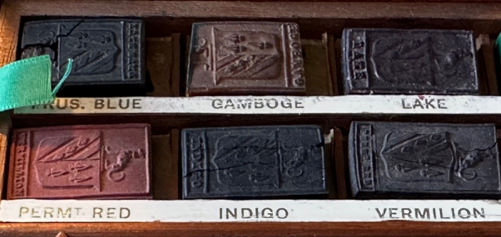 Victorian Artist’s Mahogany Box with original contents  View X