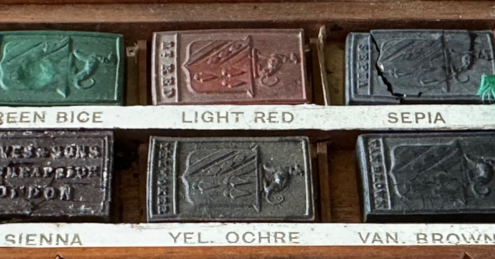 Victorian Artist’s Mahogany Box with original contents  View XI