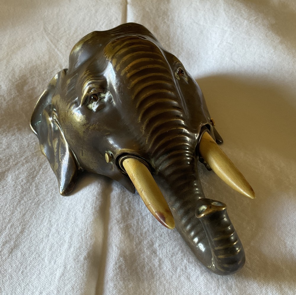 Very rare Edwardian Elephant Desk Bell 
