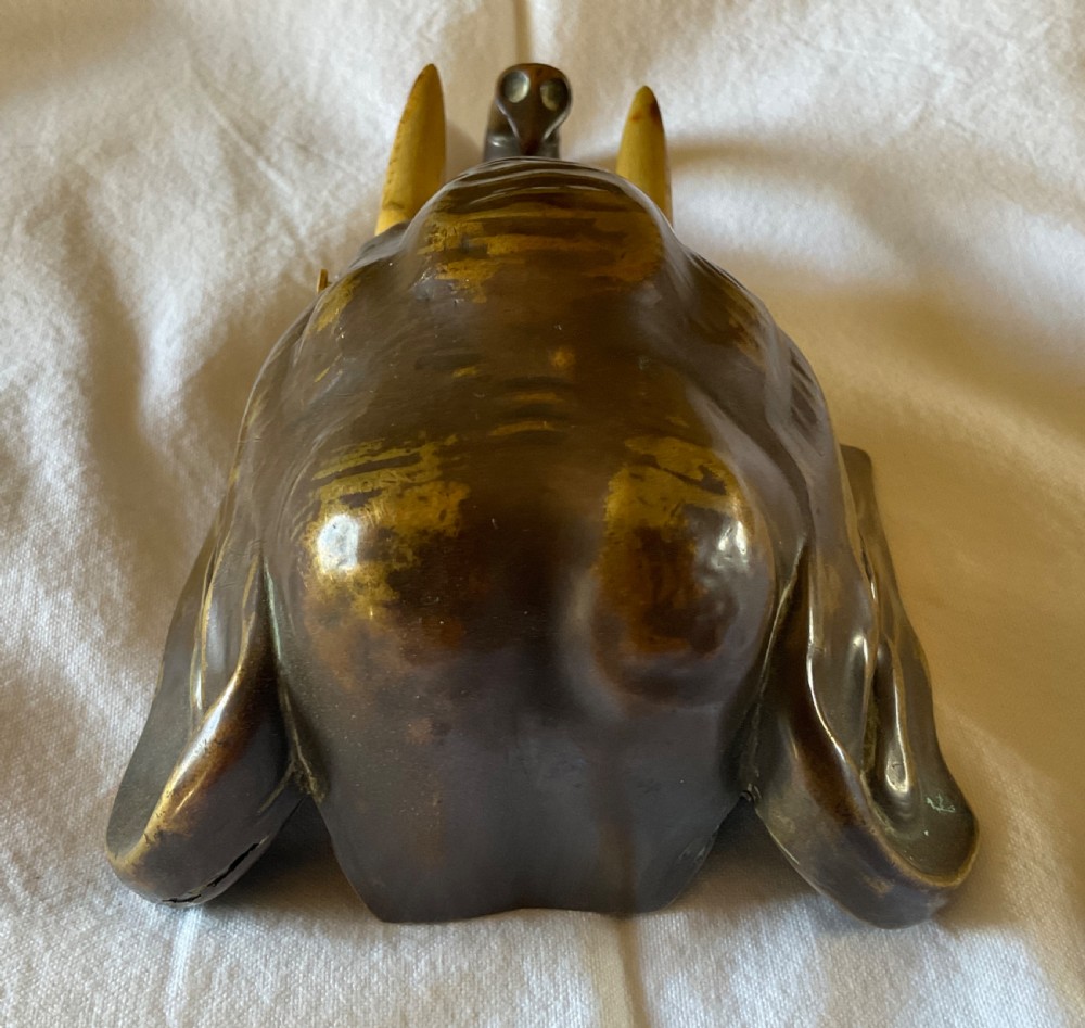Very rare Edwardian Elephant Desk Bell  View III