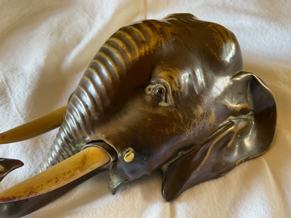 Very rare Edwardian Elephant Desk Bell  View V