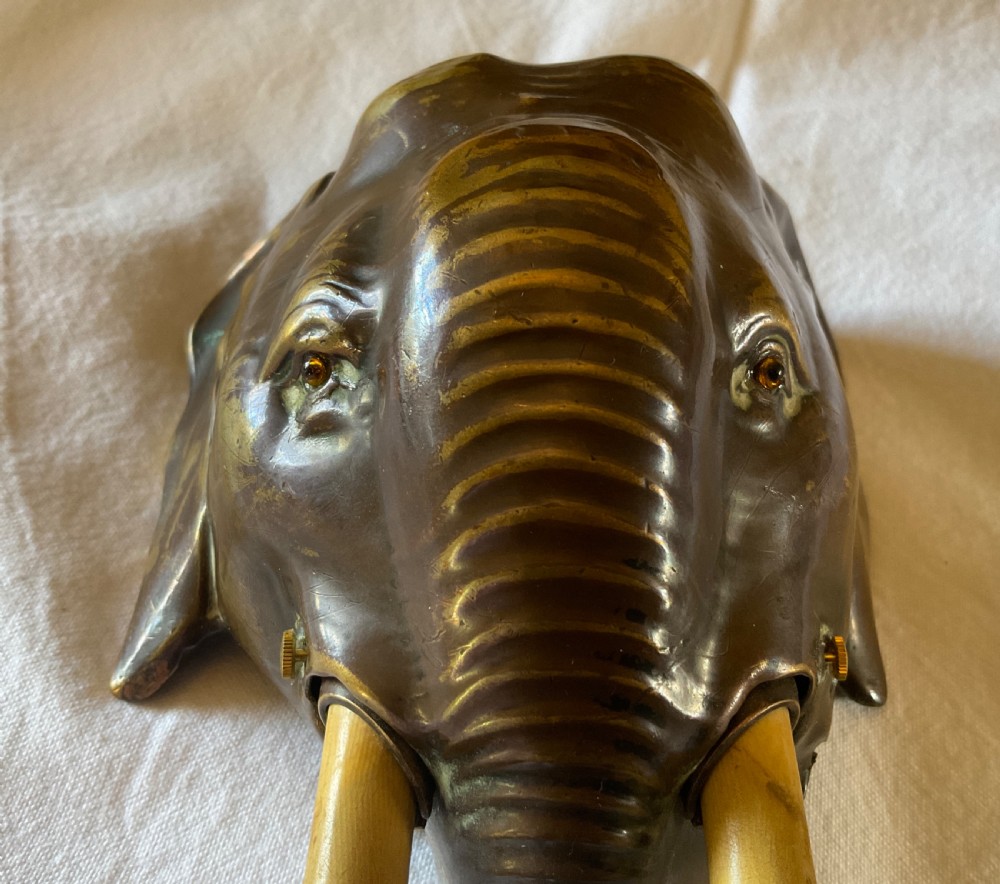 Very rare Edwardian Elephant Desk Bell  View VII