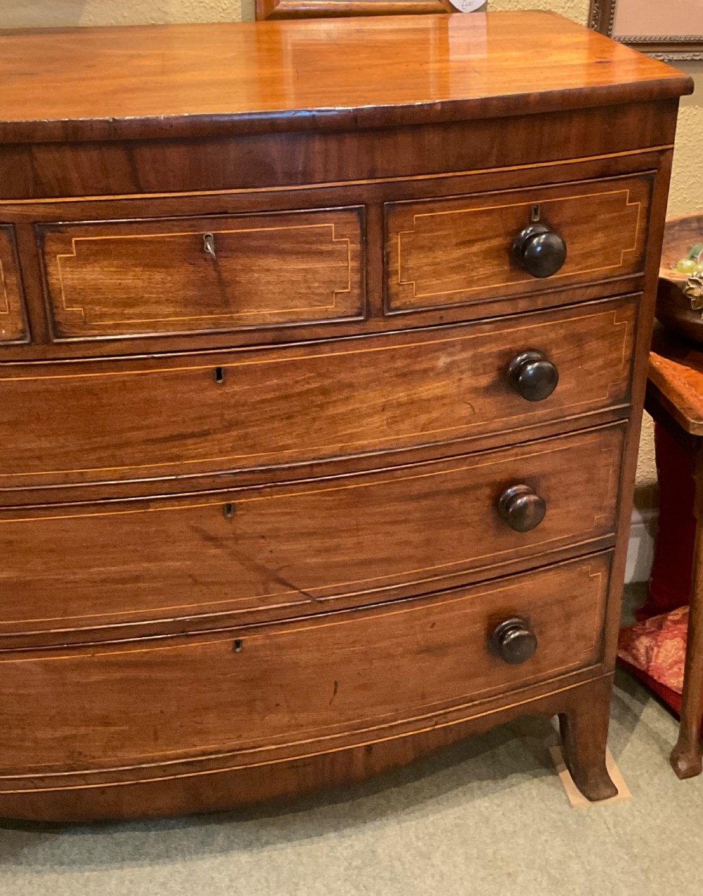 Late Regency Mahogany Christ of Drawers  View V