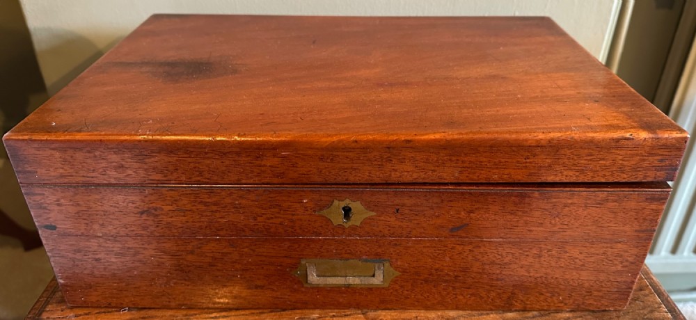 Large Mahogany Artist’s Box with original contents View II