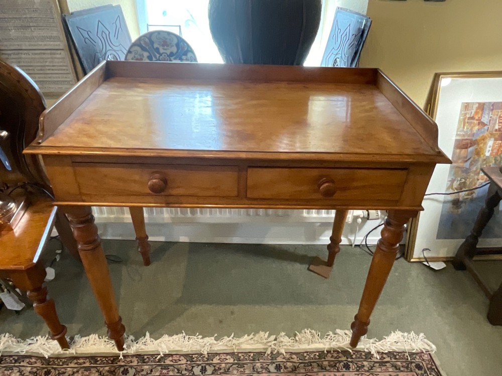 Victorian Satin Birch Writing Desk