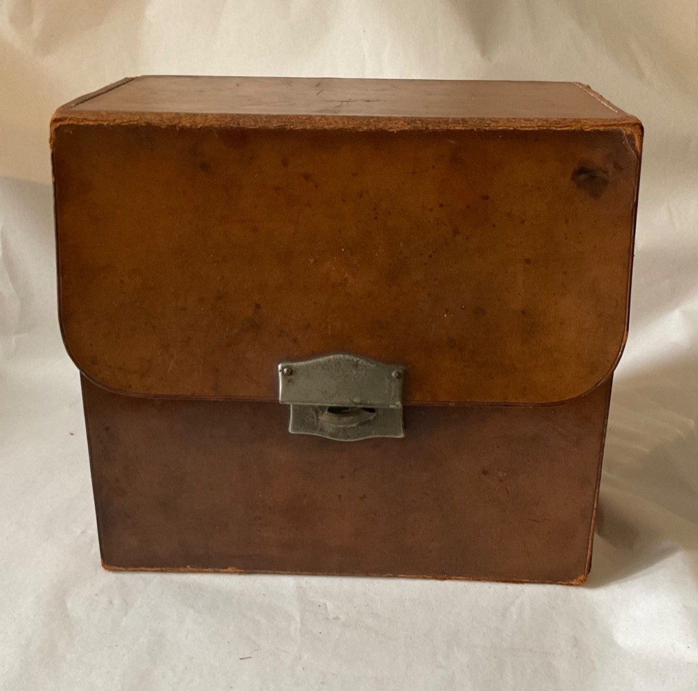 Victorian leather cased apothecary case