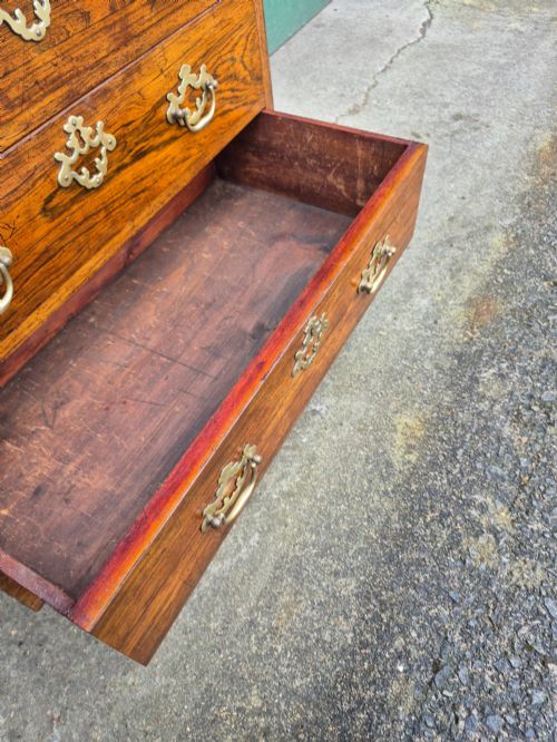 SMALL ROSEWOOD CHEST OF DRAWERS - ADDITIONAL PHOTO 4