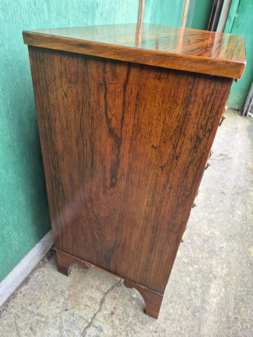 SMALL ROSEWOOD CHEST OF DRAWERS - ADDITIONAL PHOTO 12