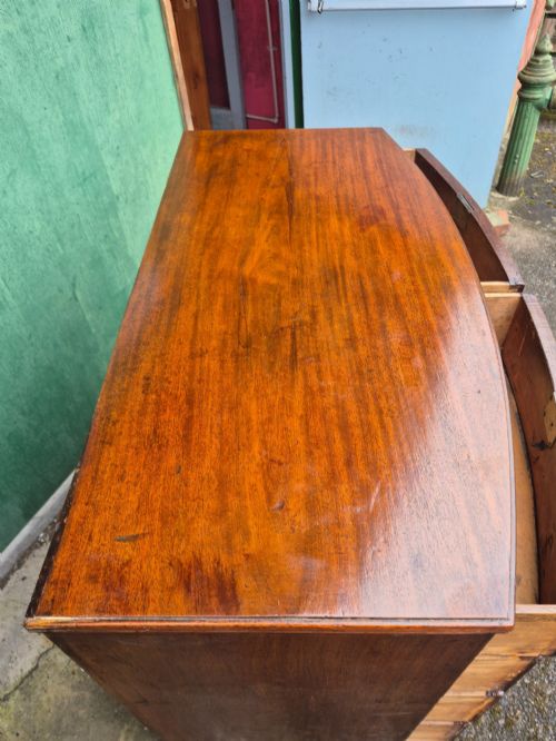 BEAUTIFUL BOW FRONTED CHEST OF DRAWERS - ADDITIONAL PHOTO 7