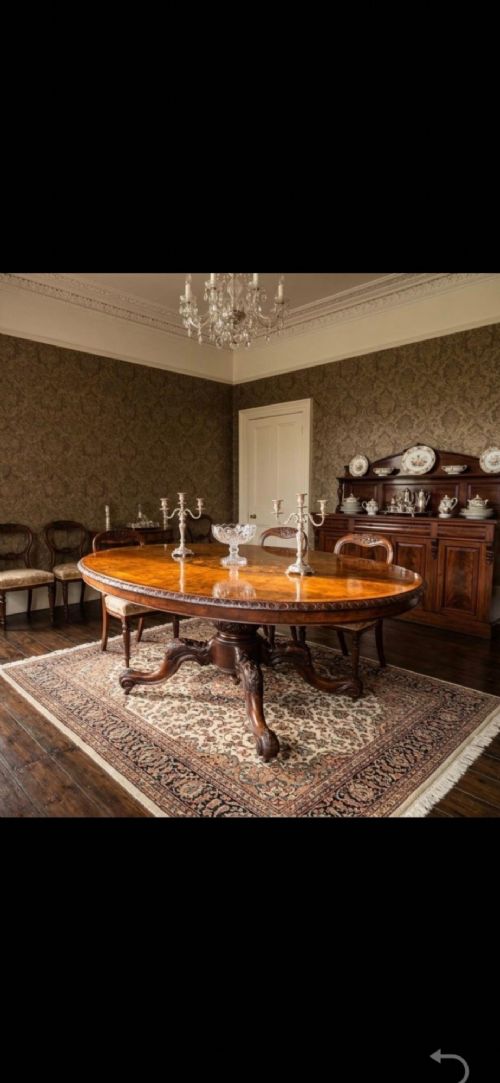VICTORIAN BURR WALNUT BREAKFAST TABLE - ADDITIONAL PHOTO 3