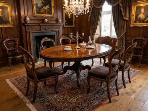 VICTORIAN BURR WALNUT BREAKFAST TABLE - ADDITIONAL PHOTO 11