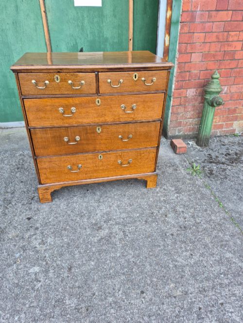 George II Golden Oak Chest of Drawers