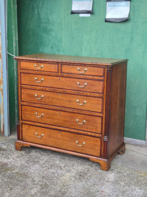 Golden Oak Georgian Chest of Drawers
