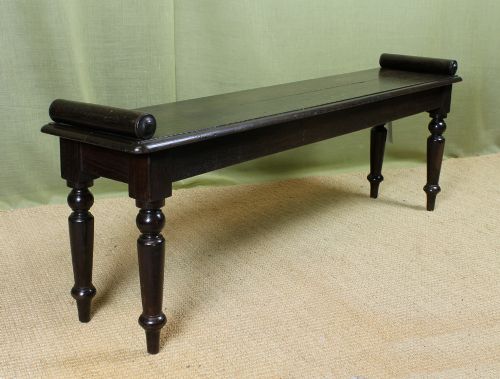 Late 19th.c. Oak Bench.