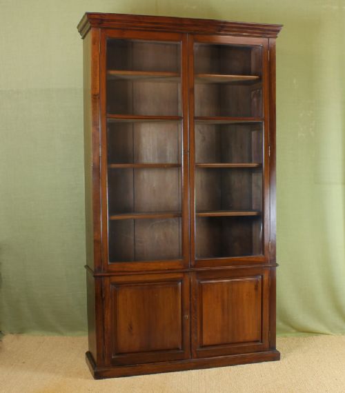 Edwardian Walnut Bookcase.