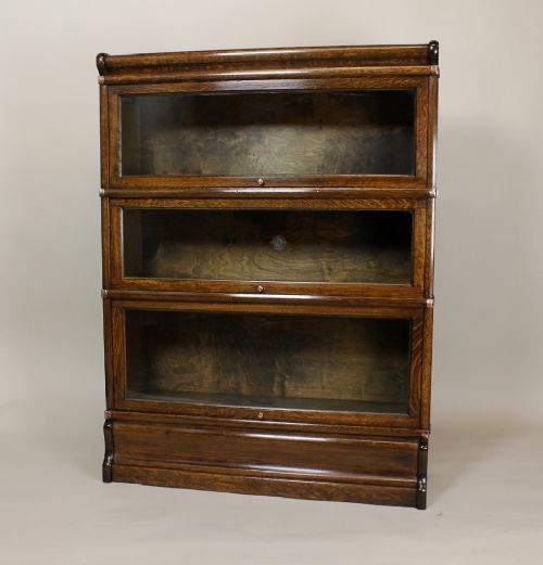 Edwardian Oak Stacking Bookcase by Globe Wernicke.