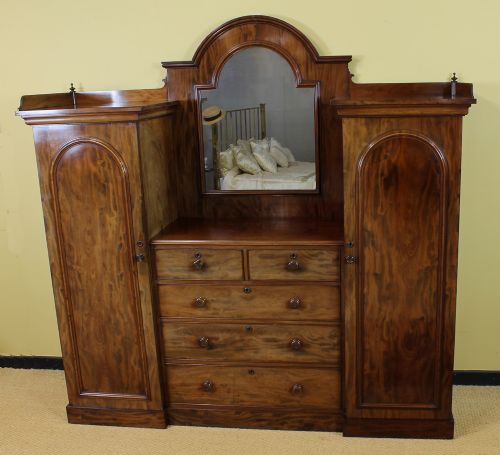 Early 19th.c. Mahogany Combination Wardrobe.