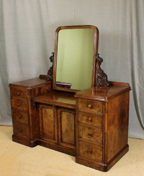 Burrr Walnut Dressing Table C.1870.
