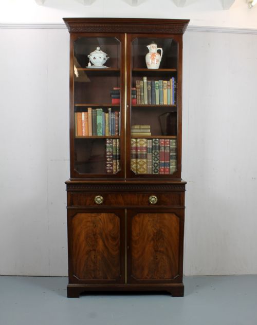 Edwardian Mahogany Bookcase by Maple & Co.