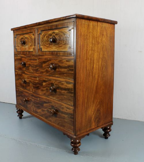 Large Victorian Mahogany Chest of Drawers C.1850.