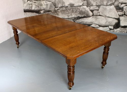 English Oak 10 Seater Dining Table C.1880.