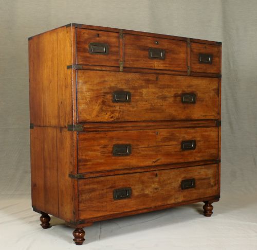Victorian Military Campaign Chest of Drawers