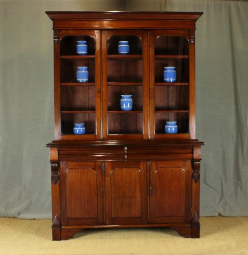 Mid 19th.c. Welsh Mahogany Bookcase.