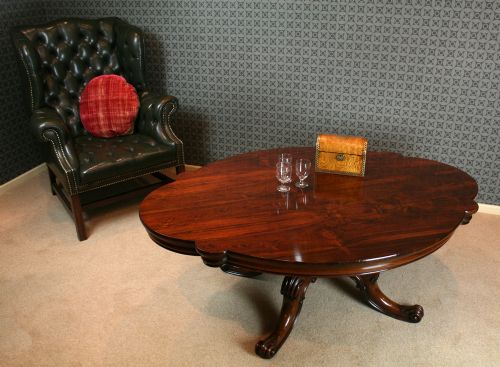 Victorian Rosewood Coffee Table.