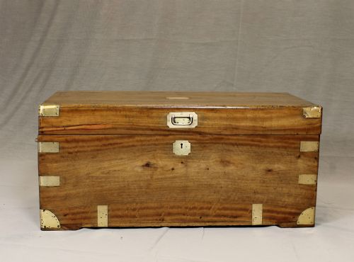 19th.c. Camphorwood Campaign Chest.