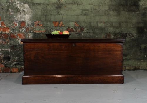Very Large Mahogany Carpenter's Chest.