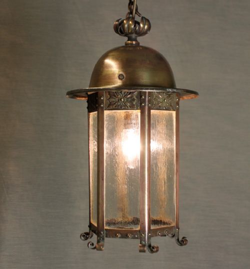 Arts & Crafts Hanging Lantern.