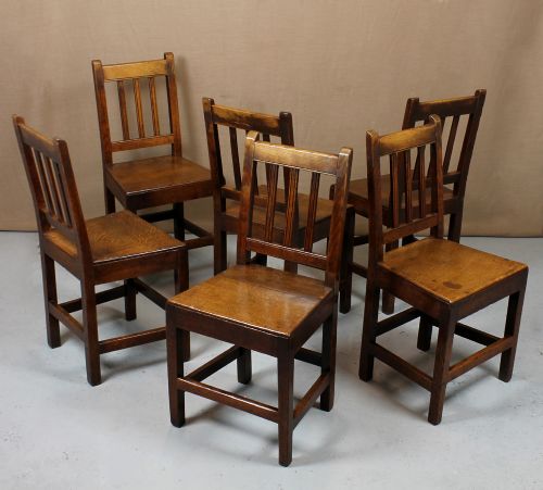 Six 19th.c. Cottage Chairs.