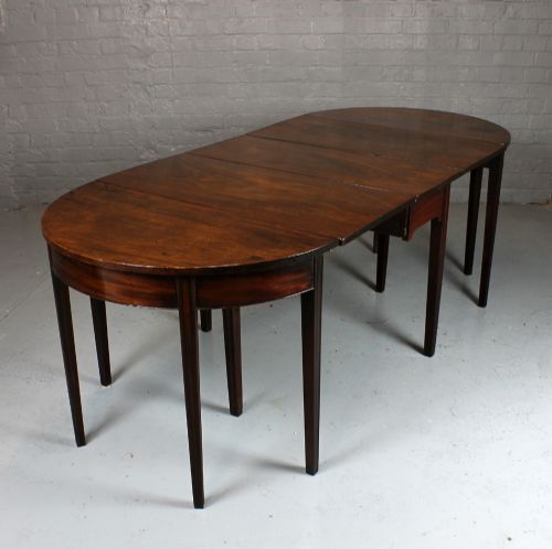 Small Georgian Mahogany D-end Table.