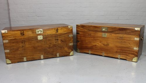 Pair Camphorwood Campaign Chests.