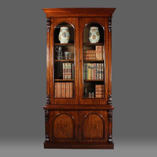 Tall Mid 19th.c. Mahogany Library Bookcase.