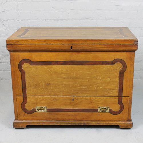 Mid 19th.c. Painted Pine Blanket Box.