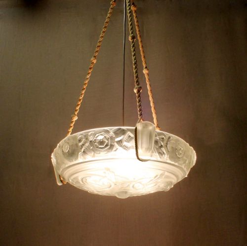 French Art Deco Hanging Light.