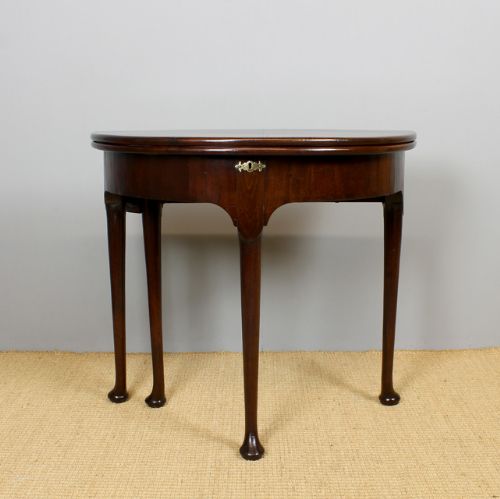 George III Fold Over Half Moon Supper Table.