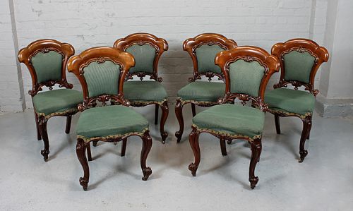 Set of Six 19th.c. Dining Chairs.