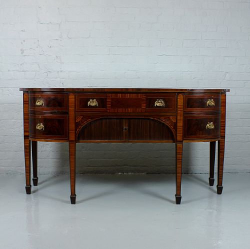 Edwardian Sheraton Style Mahogany Sideboard.