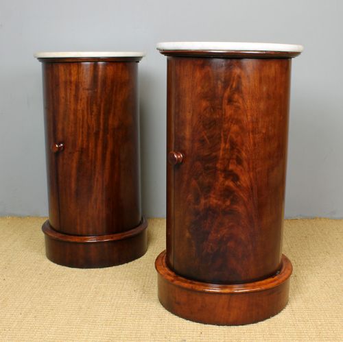 Cylinder Bedside Cabinets.